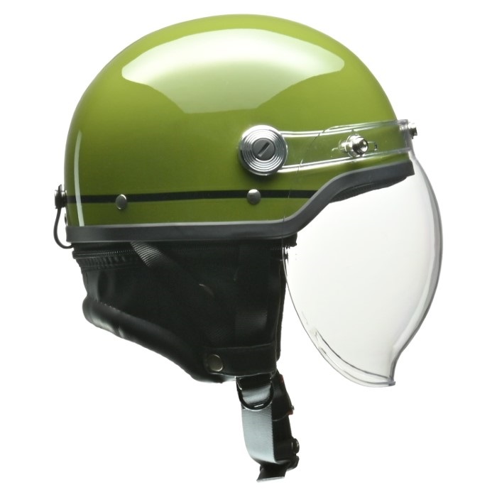 CROSS (クロス) CR-760 ハーフヘルメット グリーン フリー (57～60cm