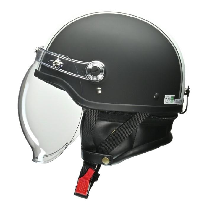 CROSS (クロス) CR-760 ハーフヘルメット マットブラック×ホワイト