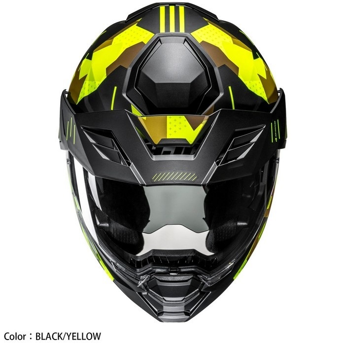 USMC好きのロッソ@プロフ必読です スチールヘルメット HJH302 i80 ロキ BLACK/YELLOW(MC3HSF)｜オフロードヘルメット｜の通販