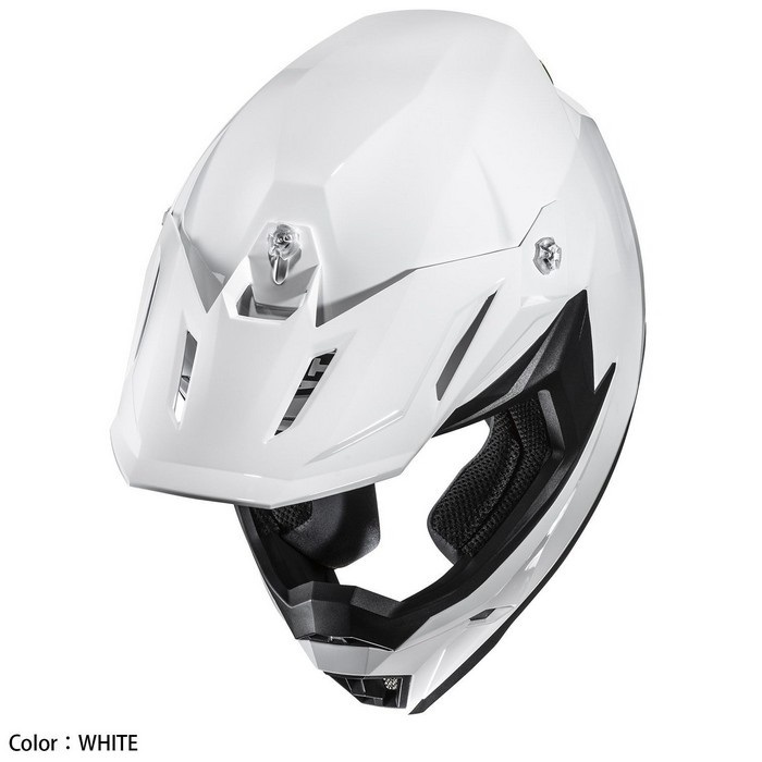 HJH306 C50 ソリッド WHITE｜オフロードヘルメット｜の通販なら