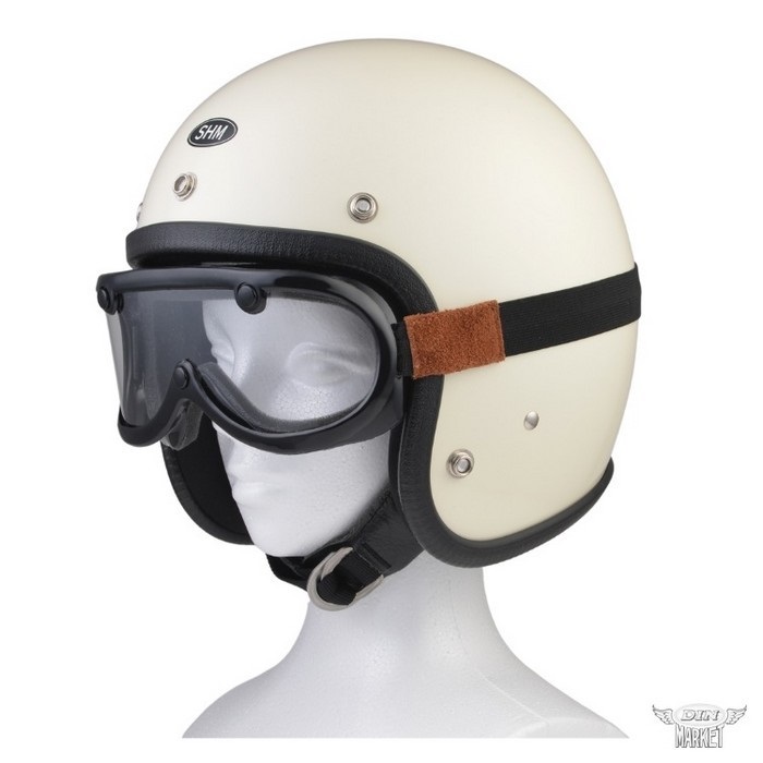 vintage USN フライングヘルメット　グランドクルー 60's VINTAGE GOGGLES LEATHER MODEL｜ゴーグル・ゴーグル関連｜の通販