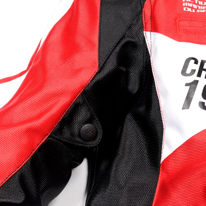 在庫限り】 EJ-S103 イデアールメッシュジャケット ブラック&レッド