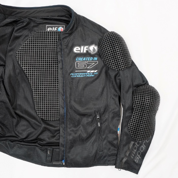 在庫限り】 EJ-S121 エオリアメッシュジャケット ブラック＆ホワイト