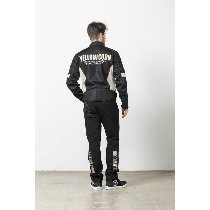 在庫限り】 YB-5102 メッシュジャケット BLACK/IVORY｜メッシュ