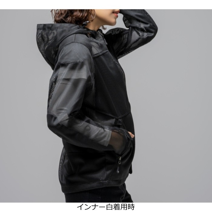 在庫限り】UNJ146W COOLクールメッシュジャケット【WOMEN】 BLACK