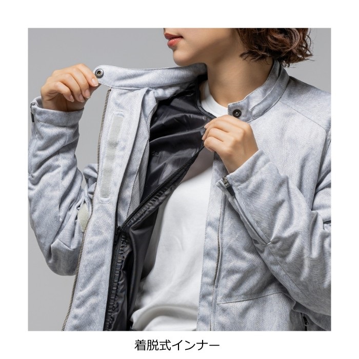 ROJ133 フードメッシュジャケット IVY GRAY｜メッシュジャケット｜の