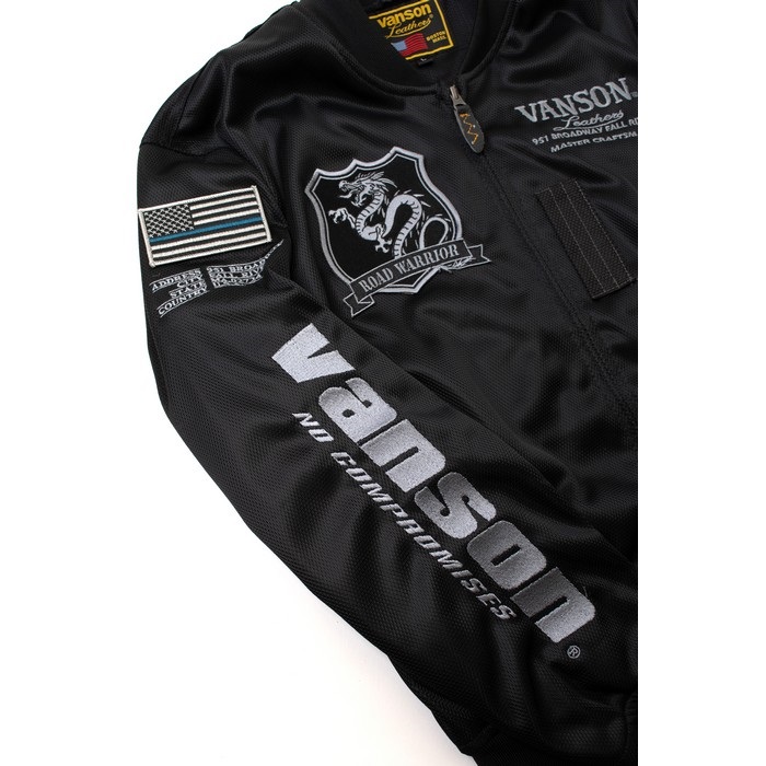 VS26101S MESH MA-1 JACKET メッシュMA-1ジャケット ブラック