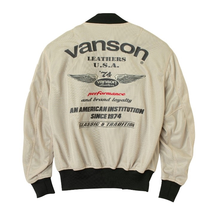 VS26101S MESH MA-1 JACKET メッシュMA-1ジャケット アイボリー / ガン