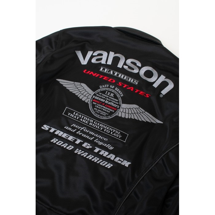 ☆新品 VANSON VS26103S GY⁄WH メッシュジャケット M