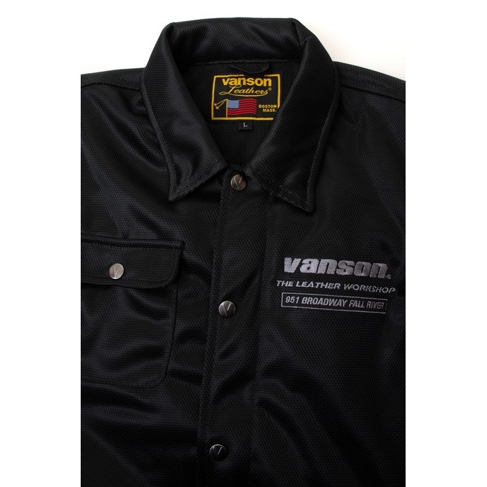 TVS2603S MESH COACH JACKET メッシュコーチジャケット ブラック
