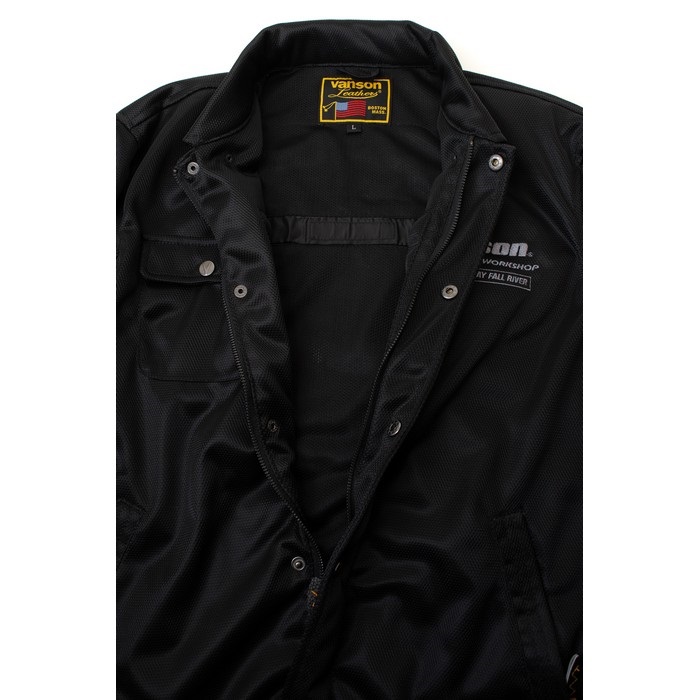 TVS2603S MESH COACH JACKET メッシュコーチジャケット ブラック