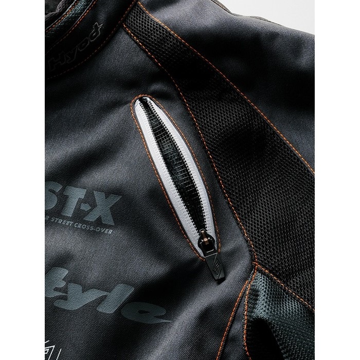 STJ007DT ST-X SPEED-iD D3O JAC BLACK/ORANGE STITCH｜メッシュ