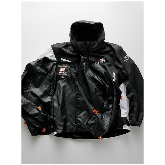 STJ033DT ST-X BACK-iD D3O JAC BLACK/ORANGE｜メッシュジャケット｜の