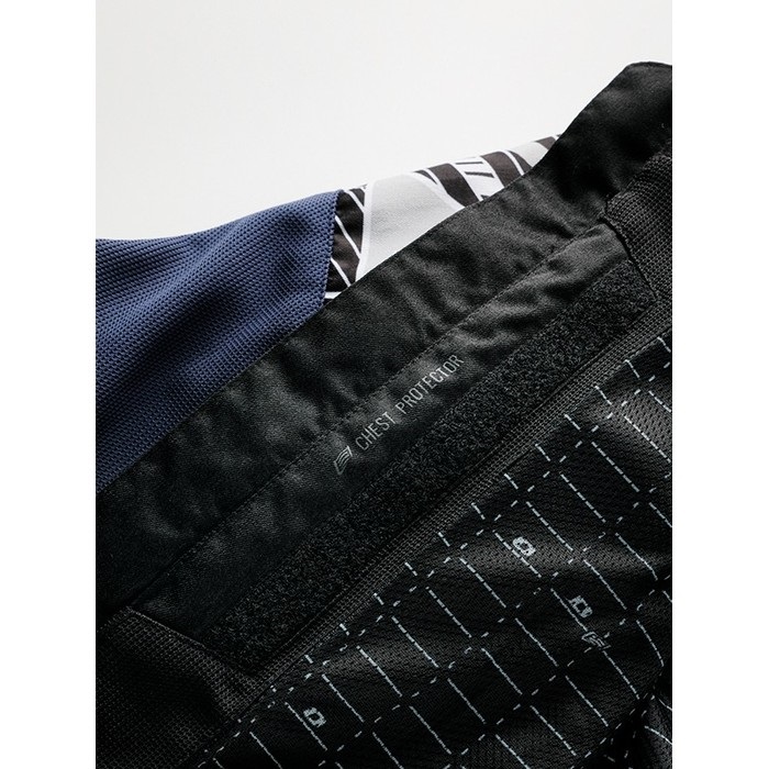 STJ049D ST-X BACK-iD D3O JAC (COOL NECK)BLACK/BLUE｜メッシュ