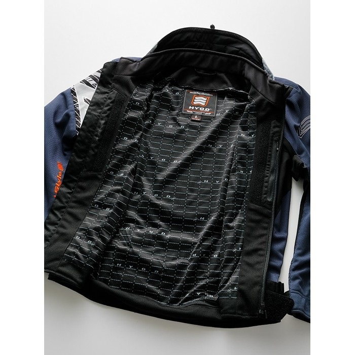 STJ049D ST-X BACK-iD D3O JAC (COOL NECK)NAVY｜メッシュジャケット