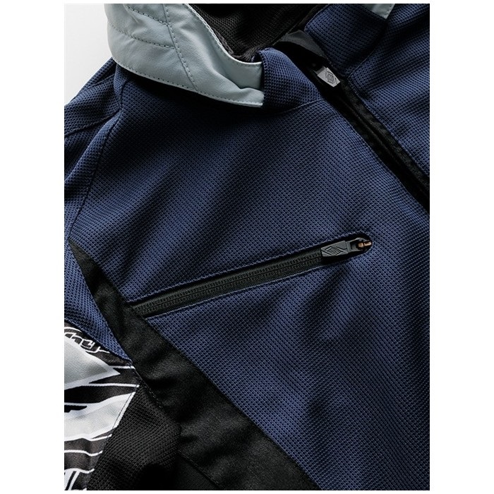 STJ049D ST-X BACK-iD D3O JAC (COOL NECK)NAVY｜メッシュジャケット
