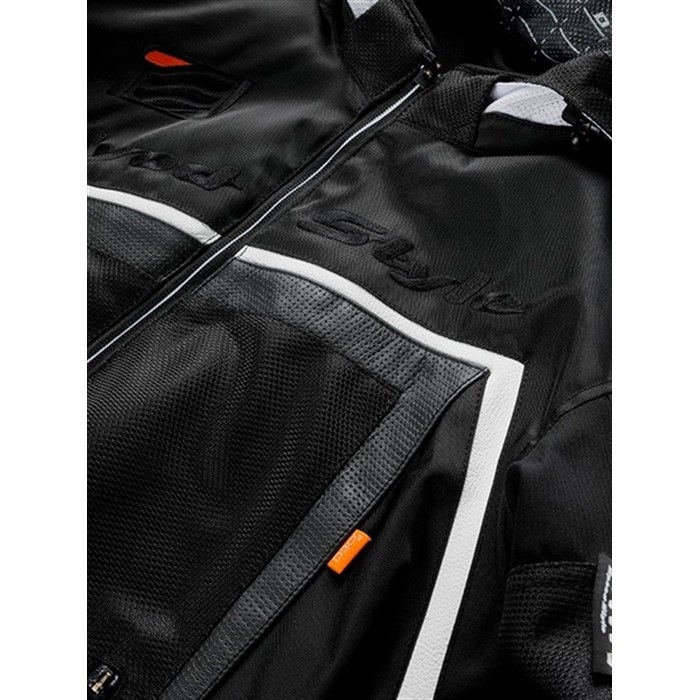 STJ046DN ST-X BUCKLER D3O JACWHITE/BLACK｜メッシュジャケット