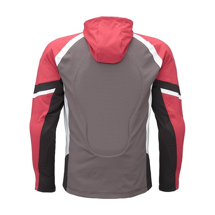 STJ310DNM ST-S UCHIMIZU VENTED D3O COOL DRY PARKA RED/BLACK