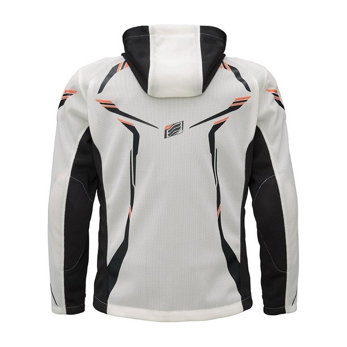 セットアップ デサント★ジップアップ サーモ 裏起毛 ホワイト XOサイズ STJ422D ST-X THE MESH D3O PROTECT PARKA〔ALTIS〕 WHITE