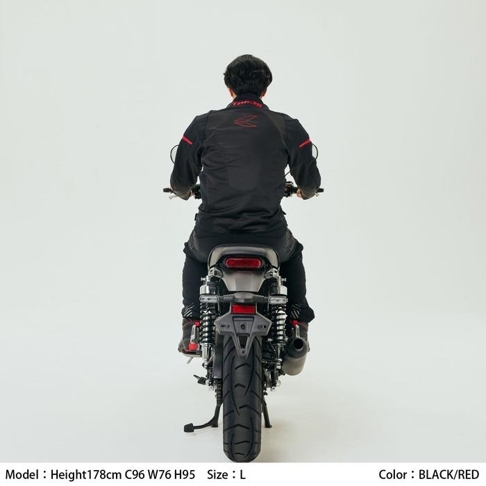 RSJ342 クイックドライ レーサー ジャケット BLACK/RED