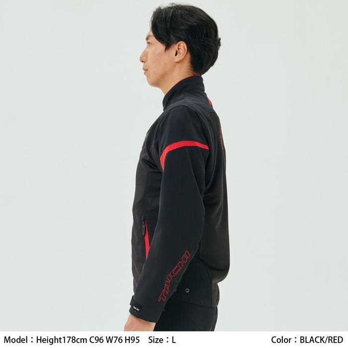 RSJ342 クイックドライ レーサー ジャケット BLACK/RED