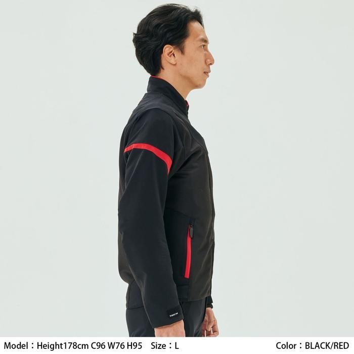 RSJ342 クイックドライ レーサー ジャケット BLACK/RED