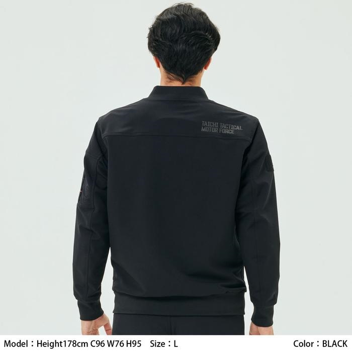 rsj343 バイクジャケット RSJ343 クイックドライ フライト ジャケット BLACK｜メッシュ