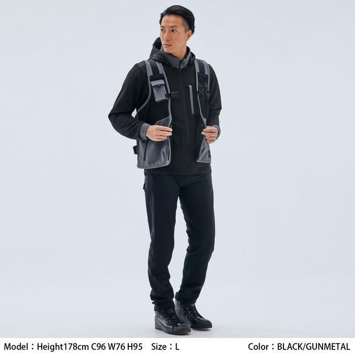 海外限定スパイク販売 RSJ347 オーバーラップ BLACK/GUNMETAL メッシュパーカ マジック：ザ・ギャザリング