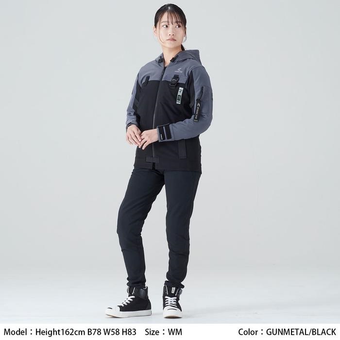 RSJ335 クイックドライパーカ GUNMETAL/BLACK｜メッシュジャケット｜の