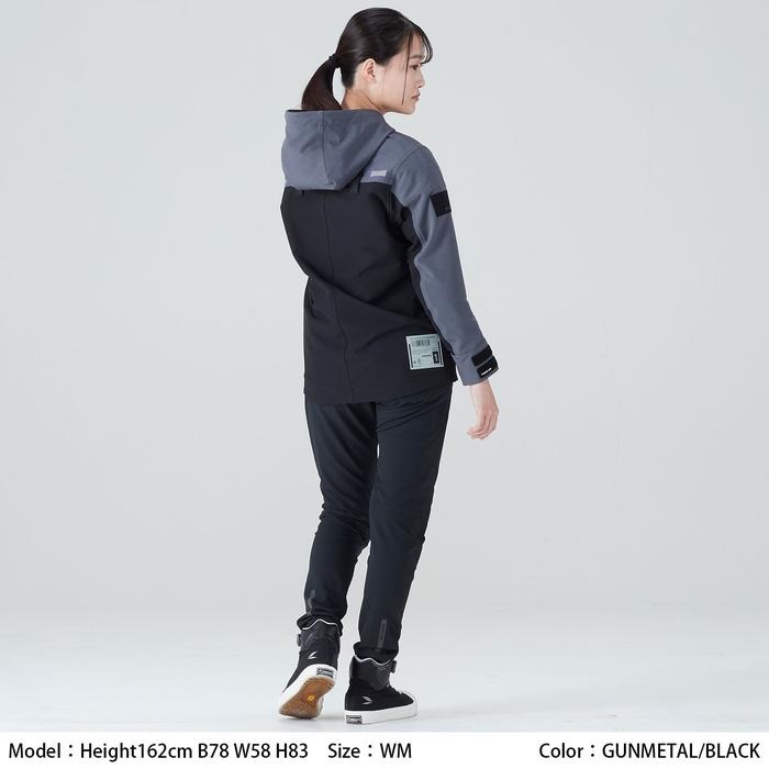 RSJ335 クイックドライパーカ GUNMETAL/BLACK｜メッシュジャケット｜の