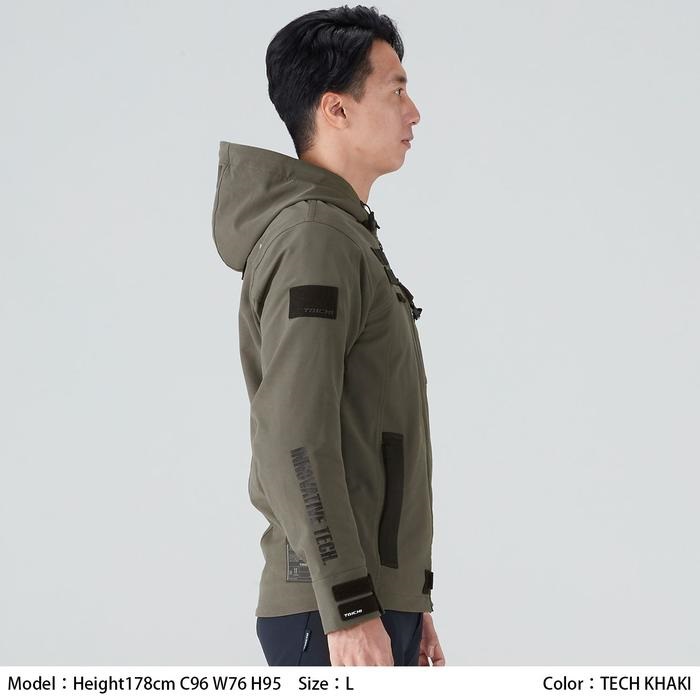 在庫限り】 RSJ335 クイックドライパーカ TECH KHAKI｜メッシュ
