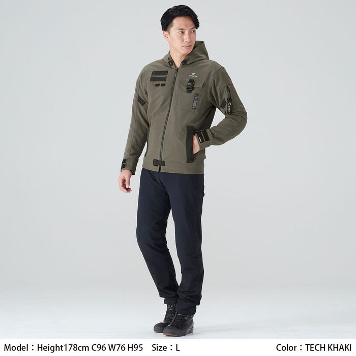 RSタイチ クイックドライ パーカ RSJ335 TECH KHAKI M タイチ公式通販】RSJ335 クイックドライパーカ | TAICHI
