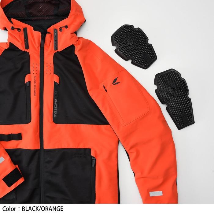 RSJ354 エアー パーカ BLACK/ORANGE｜メッシュジャケット｜の通販なら