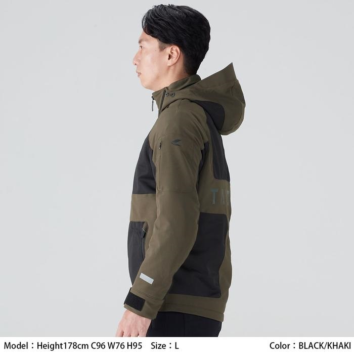 RSJ354 エアー パーカ BLACK/KHAKI｜メッシュジャケット｜の通販なら