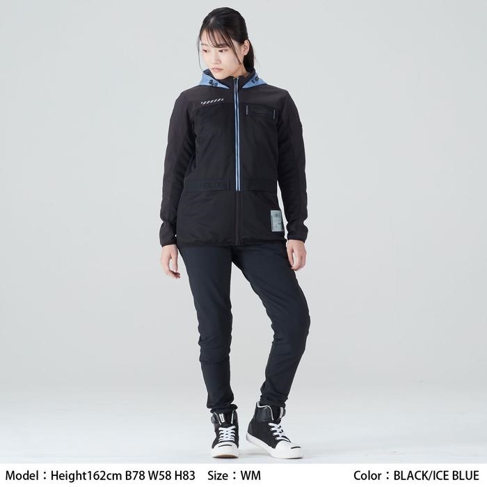 在庫限り】 RSJ334 エアー フリップパーカ BLACK/ICE BLUE