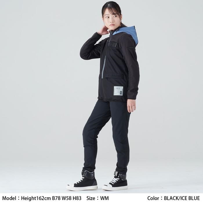 在庫限り】 RSJ334 エアー フリップパーカ BLACK/ICE BLUE｜メッシュ