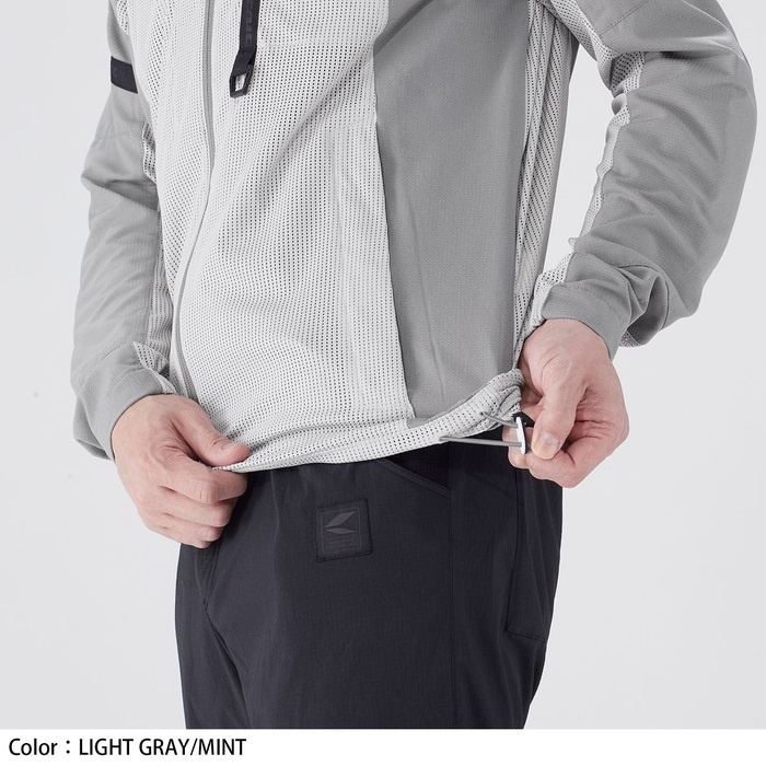 RSJ356 ライトエアージャケット LIGHT GRAY/MINT｜メッシュジャケット