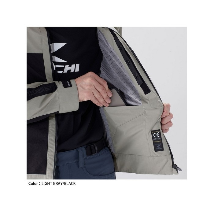 RSJ345 トルクエアージャケット LIGHT GRAY/BLACK｜メッシュジャケット