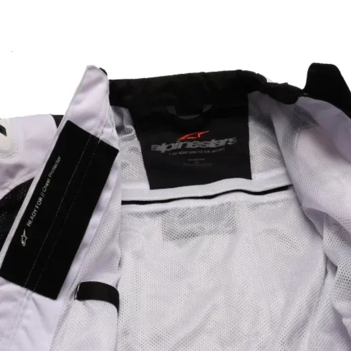 T-GP IGNITION V2 AIR JACKET ASIA 12 BLACK WHITE｜メッシュ