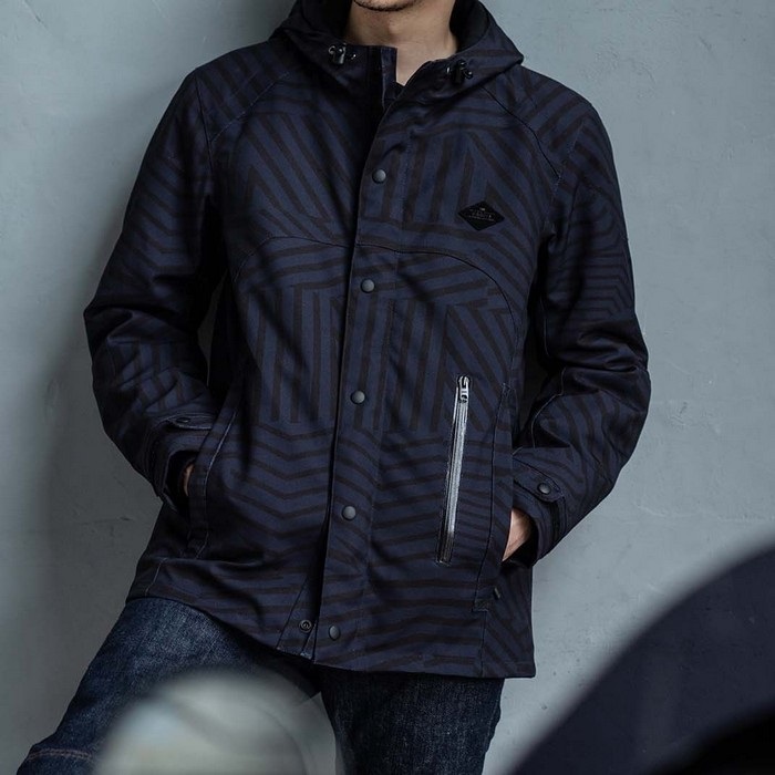 6578 URBAN LOADER パーカージャケット ネイビー/カモフラ｜オール