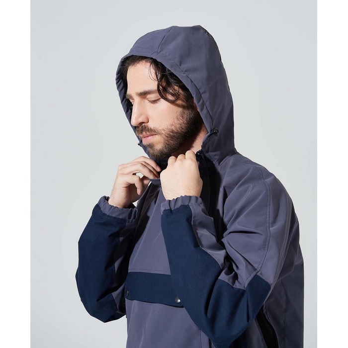 6592 ROUND ZIP ANORAK アノラックジャケット ブルーグレイ