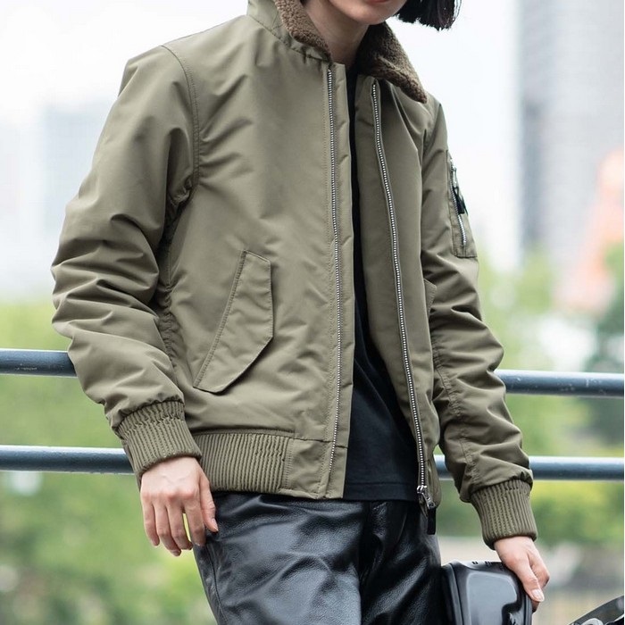 レディース 6273 MAVERICK-CFT フライトジャケット カーキ｜ウィンター