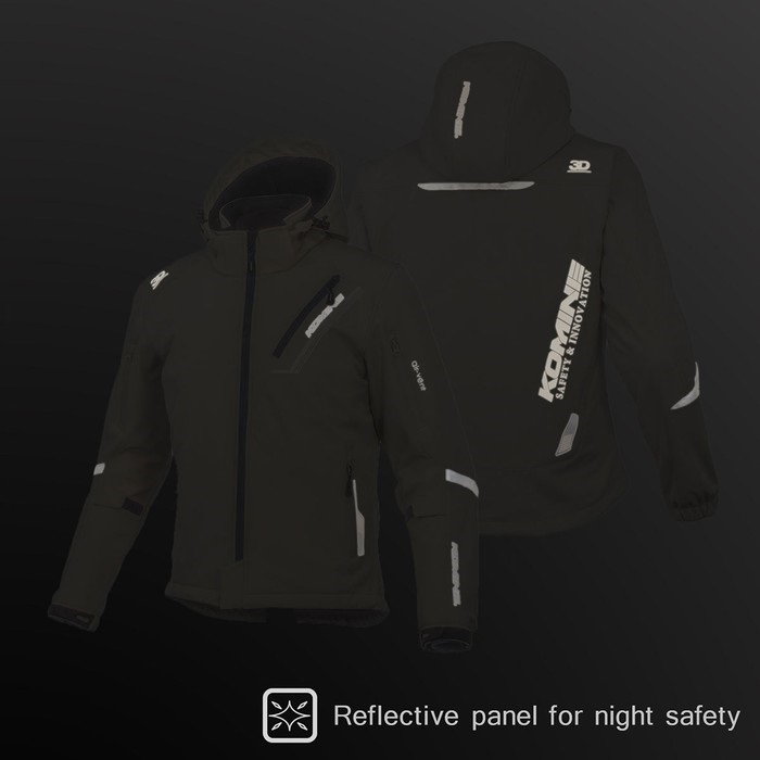 JK-579 プロテクトソフトシェルウインターパーカ 【HR-Black/Red