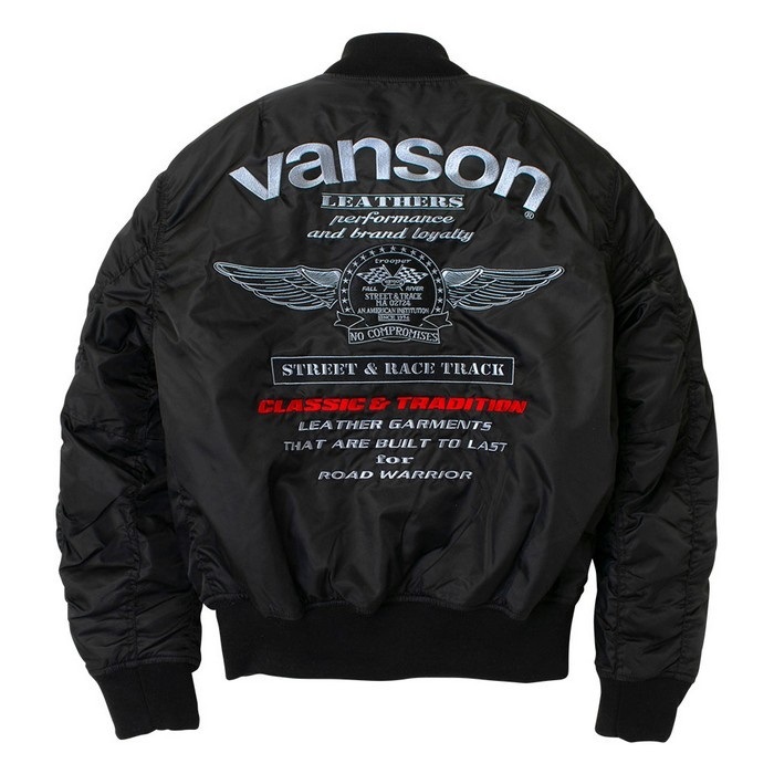 VS25108W MA-1 JACKET BLACK/SILVER｜ウィンタージャケット｜の通販