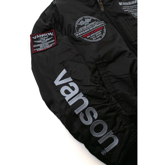 VS25108W MA-1 JACKET BLACK/SILVER｜ウィンタージャケット｜の通販