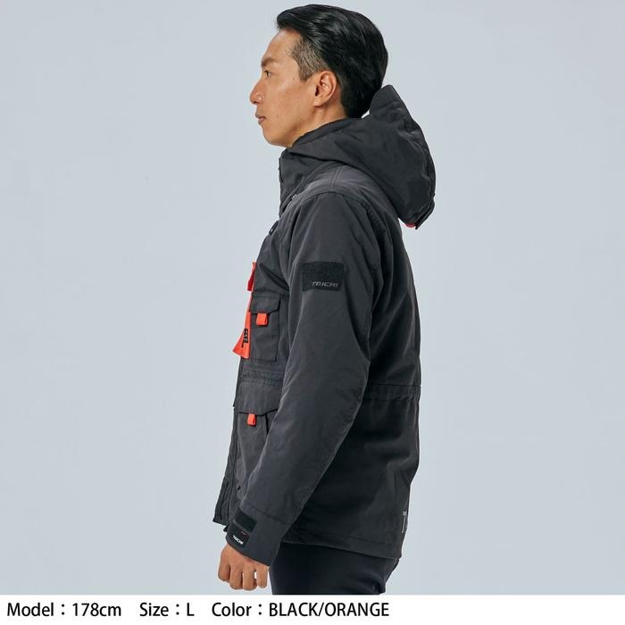 RSJ726 モンスター オールシーズンパーカ BLACK/ORANGE