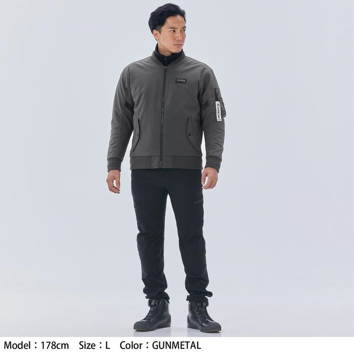 グレー ジャンパー フロントジッパー付き aimoha パーカー men BASIC ZIP PARKA べシックジップパーカー