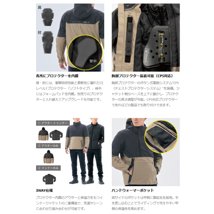 RSJ733 モトレック オールシーズンパーカ CHINO/BROWN｜ウィンター