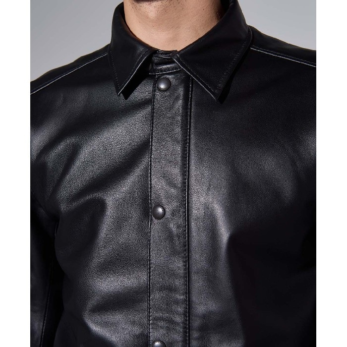 1660 LEATHER COACH JACKET レザーコーチジャケット ブラック｜レザー 