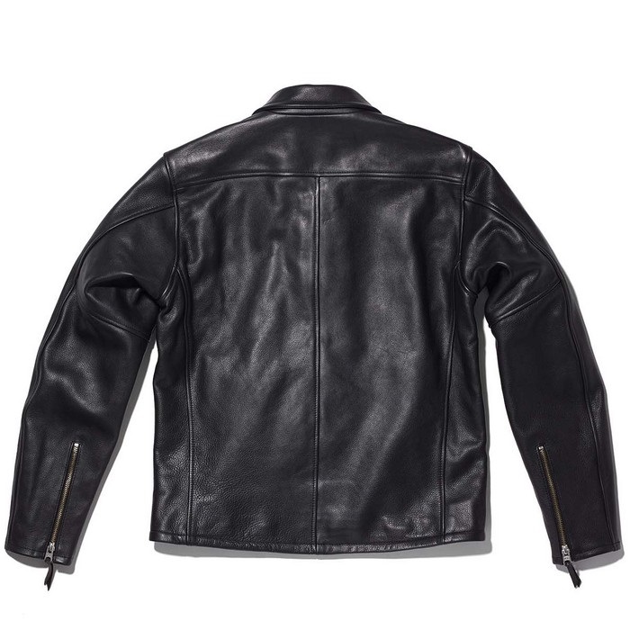 1195 STREAM LINER レザーシングルライダースジャケット ブラック 